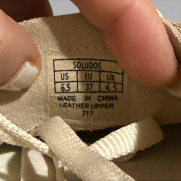EUC - Soludos Ibiza Platform Sneaker - Sand Suede - Size 6.5 - Picture 8 of 8
